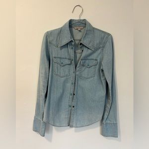 Banana Republic chambray western top